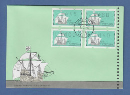 Portugal 1993 ATM Nau Mi-Nr. 7Z1 Satz 45-80-100-140 Auf Offiz. FDC - Automaatzegels [ATM]