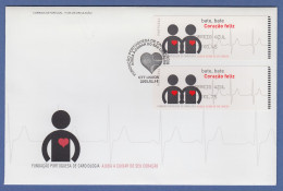 Portugal 2005 ATM Kardiologie Monétel Mi.-Nr. 49 Satz AZUL 0,45-1,75 Auf FDC - Machine Labels [ATM]