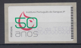 Portugal 2008 ATM Blutbank NewVision MiNr 64.3 Violett SELO DE TESTE € 000000,00 - Timbres De Distributeurs [ATM]