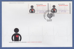 Portugal 2005 ATM Kardiologie NV Mi.-Nr. 48.3 Satz AZUL 45-175 Auf FDC - Vignette [ATM]