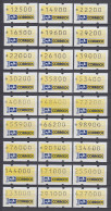 Brasilien Klüssendorf-ATM 1993 Postemblem. Serie 9 VS-Sätze 1993-1994 Kpl. **  - Franking Labels