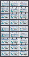 Brasilien Klüssendorf-ATM 1993 BRASILIANA. Serie 9 VS-Sätze 1993-1994 Kpl. **  - Franking Labels