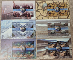 UNO U.N. United Nations New York 2008 Climate Change Mi.no. 1105-08+1113-32 6 Sheetlets From Booklet MNH ** Postfrisch - Nuevos