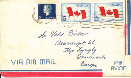 Canada Air Mail Cover Sent To Denmark 1963 ?? - Luchtpost