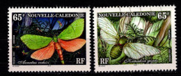 - Nelle Caledonie - 1997 - YT N° 731 + 733 -  Oblitérés -  Faune - Insectes - Used Stamps