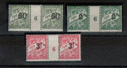 Algérie _ 3 Millésimes -taxe Surchargé -(1926)  N°12/14 - Portomarken