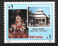 NEPAL. N°477 De 1990. Temple Bageshwar. - Hinduismus
