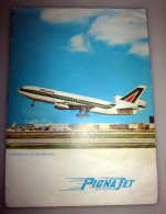 Confezione Per Carta Da Lettera Pigna Jet DC 10 Alitalia Vuota Vintage 17 X 24 Cm. - Altri & Non Classificati