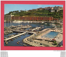 CP (W 325) (PRINCIPAUTÉ DE MONACO) La Piscine Olympique Et Le Port (animée, Vieilles Voitures) - Puerto