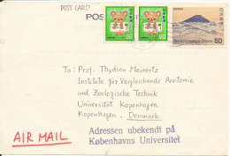 Japan Postcard Sent To Denmark 16-5-1981 Receiver Unknown At The Address - Briefe U. Dokumente