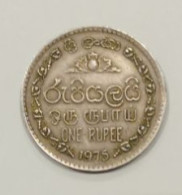 Sri Lanka, Year 1975, Used, 1 Rupie - Sri Lanka (Ceylon)