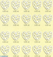 United States Of America 2008 Wedding Heart M/s S-a, Mint NH - Nuevos