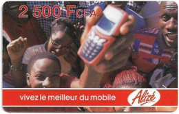 Senegal - Alizé - Vivez Le Meilleur Du Mobile - Crowd And Mobile, Reverse 3, GSM Refill 2.500CFA, Used - Senegal