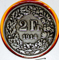 SUISSE . 2 FRANC 1914... TTB . Faible Tirage. 2 Photos. Argent Silver - 2 Franken