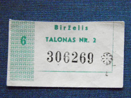 Talonas Lithuania Food Coupon Nr.2 June  - Litauen