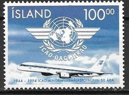 Islande 1994 N° 770 Neuf Avion, Aviation Civile Internationale - Ongebruikt