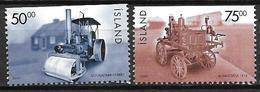 Islande 2000 N°888/889 Neufs** Engin Chantier Et Pompier - Nuevos