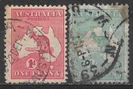 1913,1916 AUSTRALIA Set Of 2 USED STAMPS (Michel # 2,51) CV $13.50 - Usados