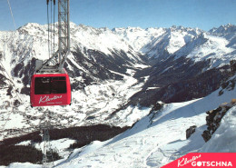 KLOSTERS, GRISONS, CABLE CAR, MOUNTAIN, GOTSCHNA, SWITZERLAND, POSTCARD - Klosters