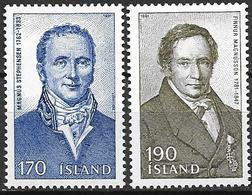 Islande 1981 N° 516/517 Neufs Personnalités - Nuevos