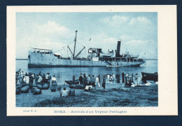 Congo Belge. Boma. Arrivée D'un Vapeur Portugais Sur Le Congo. - Congo Belga