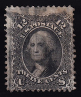 Estados Unidos, 1867  Scott. 90, 12 ¢  Black, Grill - Used Stamps