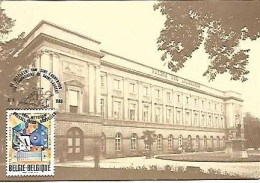 Belgium & Maximum Card, Bruxelles, Palais Des Academies, Bruxelles 1988 (67868) - 1981-1990