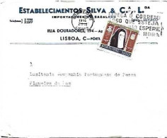 Portugal & Marcofilia, Silva Lda. Store, Cod Importers Lisbon To Figueira Da Foz 1959 (786 - Briefe U. Dokumente