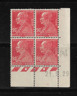 FRANCE 1929  N° 243** 21.9.29 COIN DATE GOMME D'ORIGINE SANS CHARNIÈRE  NEUF TTB      2 SCANS - ....-1929