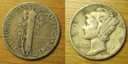 USA - 1 Dime 1936 - 1916-1945: Mercury (Mercurio)