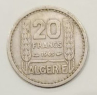 Algeria, Year 1949, Used; 20 Franc - Algerije