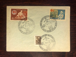 RUSSIA USSR COVER 1958 YEAR RED CROSS HEALTH MEDICINE STAMPS - Covers & Documents