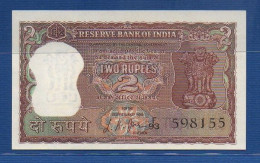 INDIA - P. 51b – 2 Rupees ND, UNC,  Serie F93 598155 -  Signature: L. K. Jha (1967-1970) - India