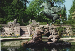 SALZBURG, PEGASUS FOUNTAIN, STATUE, HORSE, LIONS, AUSTRIA, POSTCARD - Salzburg Stadt