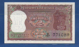 INDIA - P. 51a – 2 Rupees ND, UNC,  Serie D57 771089 - Signature: Bhattacharya (1962-1967) - India
