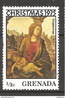 GRENADA - 1975 FILIPPO LIPPI Madonna Con Bambino (chiesa Di S.Spirito, Firenze) Nuovo** MNH - Madonnen