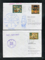 "PORTUGAL" 1971, 2 Schiffspostbriefe (60066) - Briefe U. Dokumente