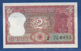 INDIA - P. 53f – 2 Rupees ND, UNC,  Serie G4 708953 - Plate Letter C Signature: I. G. Patel (1977-1982) - India