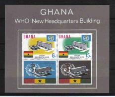 Ghana 1966 WHO New Headquarters S/S  Y.T. BF 21  ** - Ghana (1957-...)