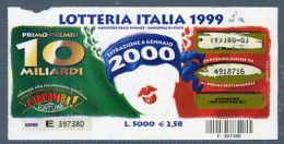 °°° Biglietto N. 5627 - Lotteria Nazionale °°° - Biglietti Della Lotteria