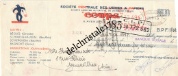 75 0836 PARIS SEINE 1937 Sté Centrale Des Usines à Papiers CENPA 6 Av. De L'Opéra Dest. Éts HOUGUENADE - Lettres De Change