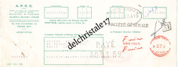 75 0801 PARIS SEINE 1954 APEC Manufacture Plumes Crayons BAIGNOL & FARJON GILBERT & BLANZY POURE Rue Enghien - Lettres De Change