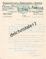 75 1480 PARIS SEINE 1922 Chasse & Tir CONSORTIUM DE FABRICANTS D'ARMES & L'ABEILLE RÉUNIS Rue Turbigo à LOZES - Deportes & Turismo