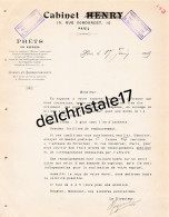 75 1958 PARIS SEINE 1909 Prêts En Espèces MODERN CRÉDIT Succ Cabinet HENRY Rue Condorcet Signée ROYER  - Banca & Assicurazione