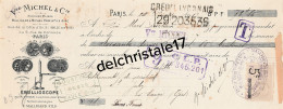 75 1952 PARIS SEINE 1917 Ébullioscope Pour Titrer Alcool Des Vins Vve MICHEL Cie Succ MALLIGAND Rue Cote D'Or à LAFITTE - Lettres De Change