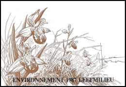 CP/PK** - Le Genevrier Sites Naturels De Ferrières - Orchidée - Chauve-souris - Faucon - BUZIN - RRRR - SIGNÉ/GETEKEND - Vleermuizen