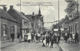 Paturages XXVe Anniversaire Des Fanfare Et Chorale Socialistes Fête Du 2 Octobre 1921 La Rue Du Peuple - Colfontaine