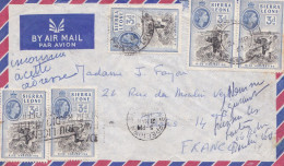 From Sierra Leone To France - 1961 - Sierra Leone (...-1960)
