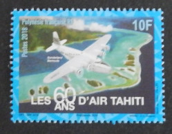 POLYNESIE FRANCAISE  YT 1176 NEUF**MNH "LES 60 ANS D'AIR HAITI" ANNÉE 2018 - Unused Stamps