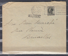 Brief Van Charleroi 1 Naar Bruxelles Met Langstempel Walcourt - Linear Postmarks